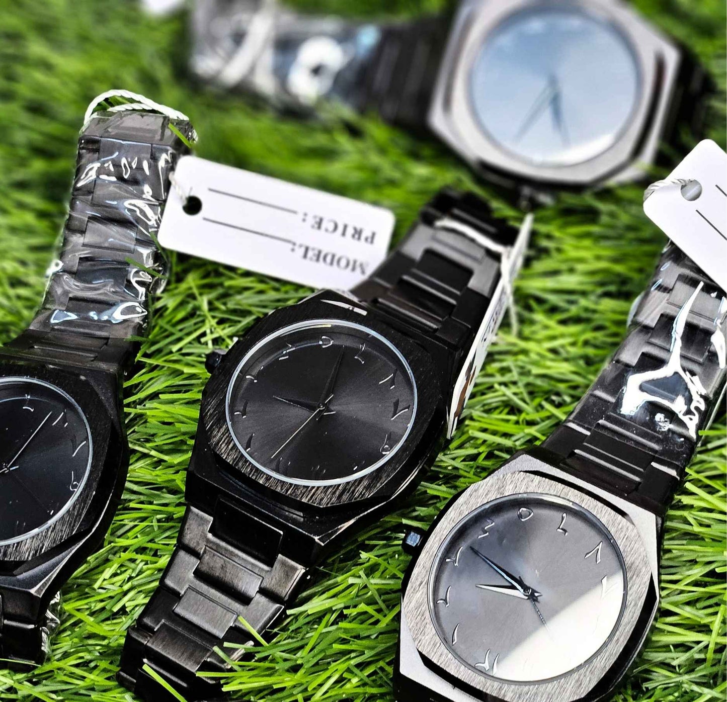 Black Arabic Aura Watch (Masterpiece) – Stainless Steel Edition
