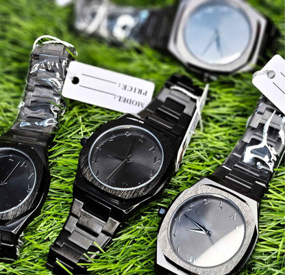 Black Arabic Aura Watch (Masterpiece) – Stainless Steel Edition