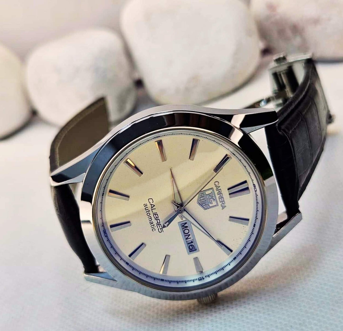 Tag Heuer Calibre 5 (Masterpiece)  Men's Luxury Watch White Edition