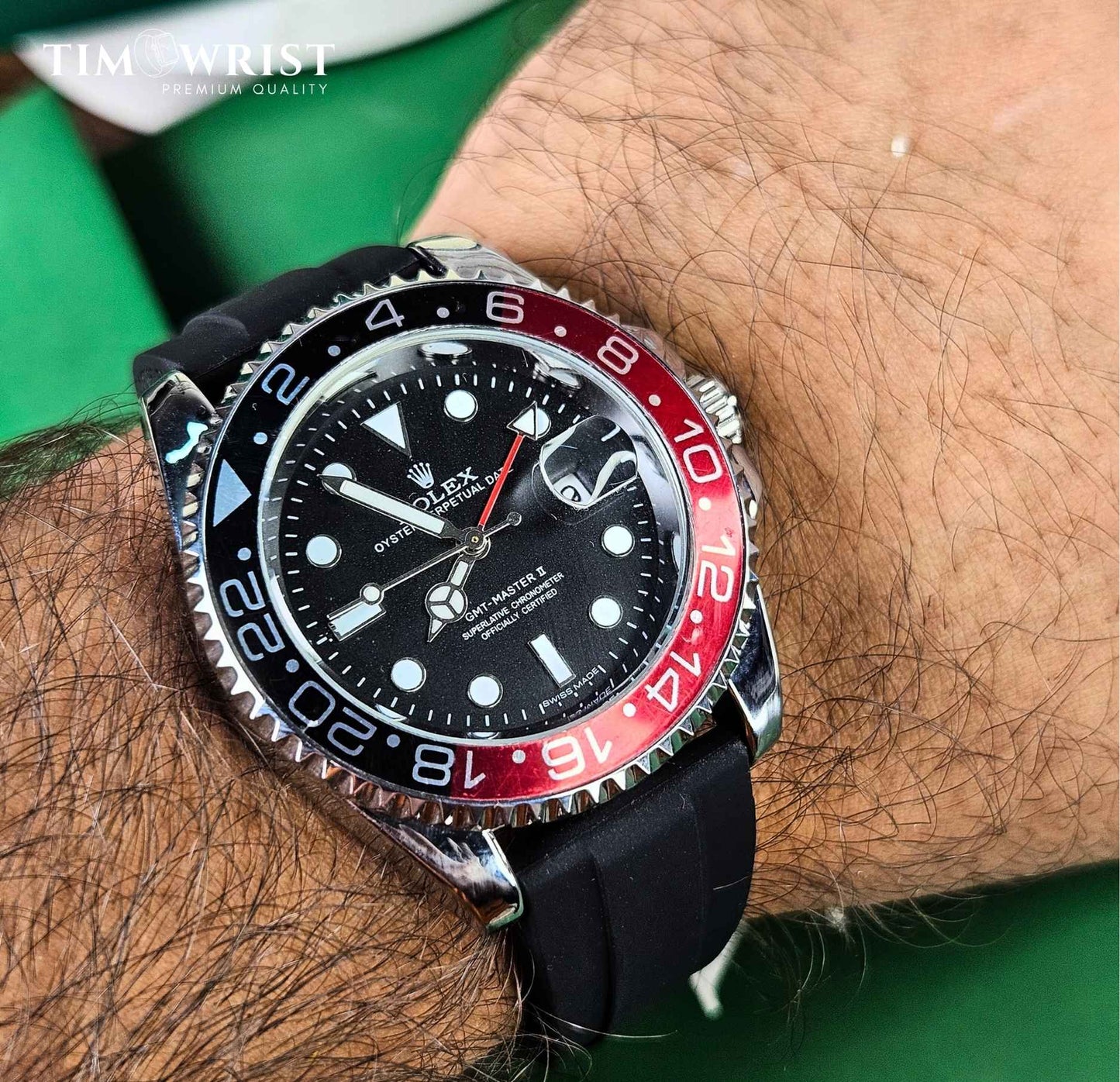 RLX GMT-Master II (Masterpiece) Pepsi Bezel – Dual Time Watch Luxury Edition