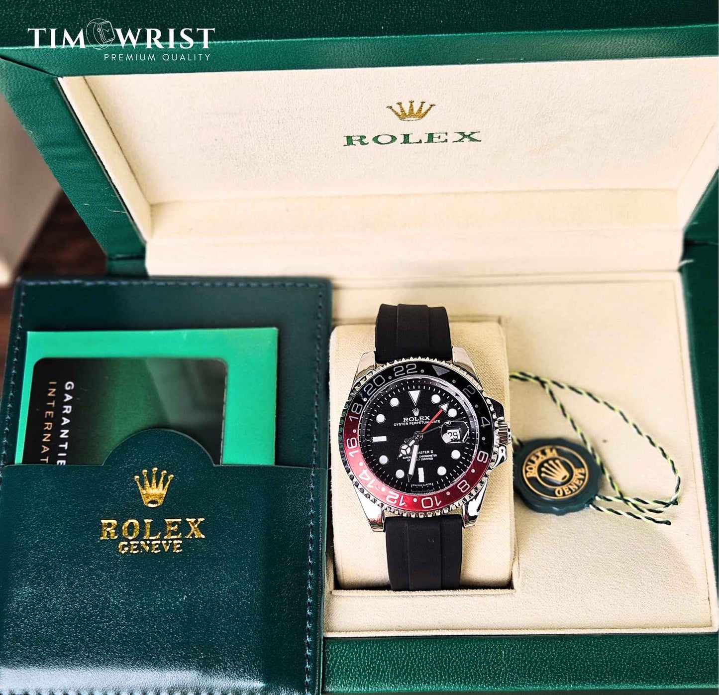RLX GMT-Master II (Masterpiece) Pepsi Bezel – Dual Time Watch Luxury Edition