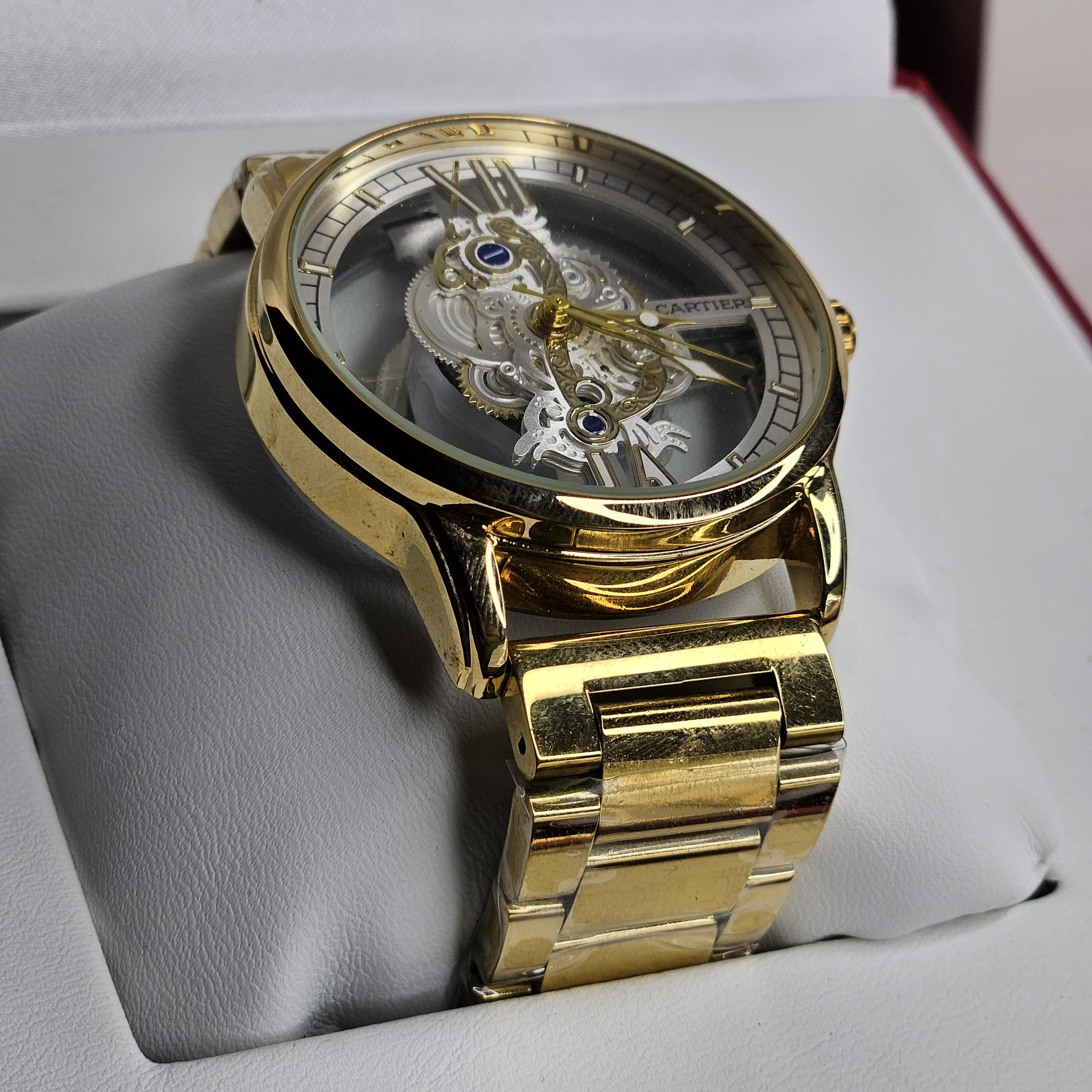 Cartier Golden Watch Timeless Elegance Tim Wrist